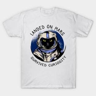 funny cat – Astrocat – Curiosity T-Shirt